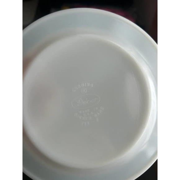 Vintage Corning décor laurel vine fern green 6” dinnerware salad plates set of 4 - Picture 5 of 6